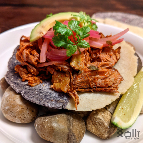 Xalli's style Cochinita pibil tacos